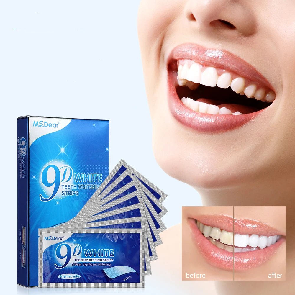 Adesivos de branqueamento de dentes 9D - Blanquify 